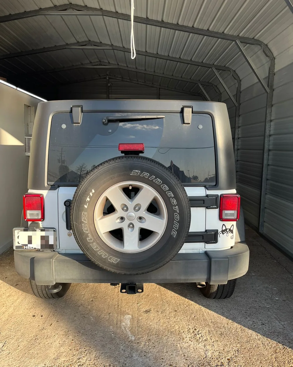 Customer vehicle at the inspection station